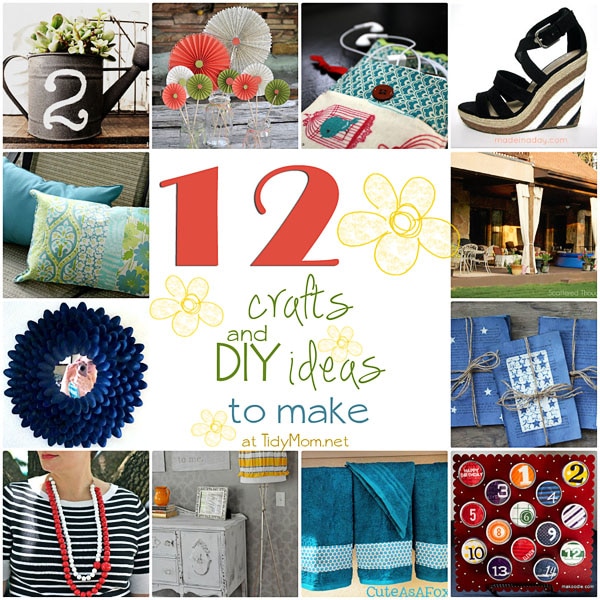 12 ideas for Getting Crafty at TidyMom.net