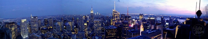 NYC skyline Top of the Rock Panorama at TidyMom.net