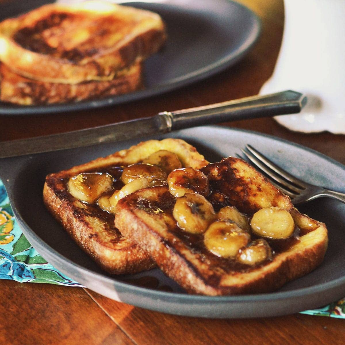 Caramel Banana French Toast