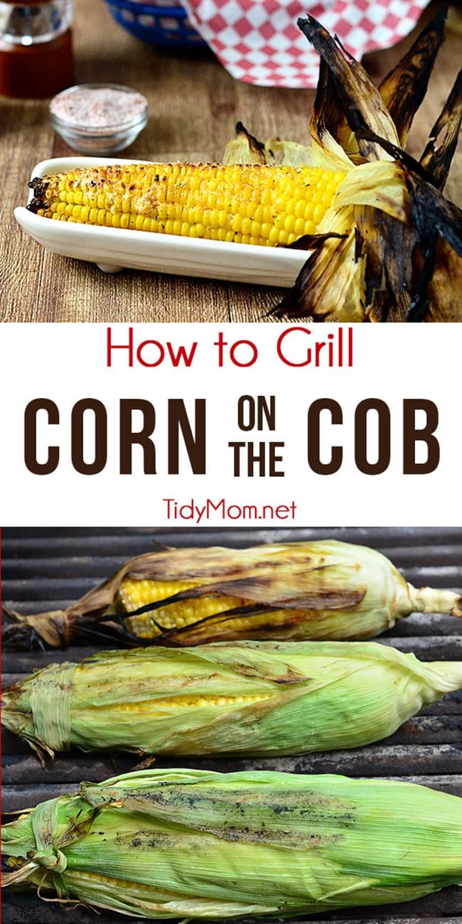 Grilled Corn on the Cob photo collage