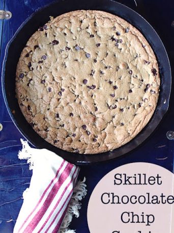 skillet chocolate chip cookie by No 2 Pencil at TidyMom.net