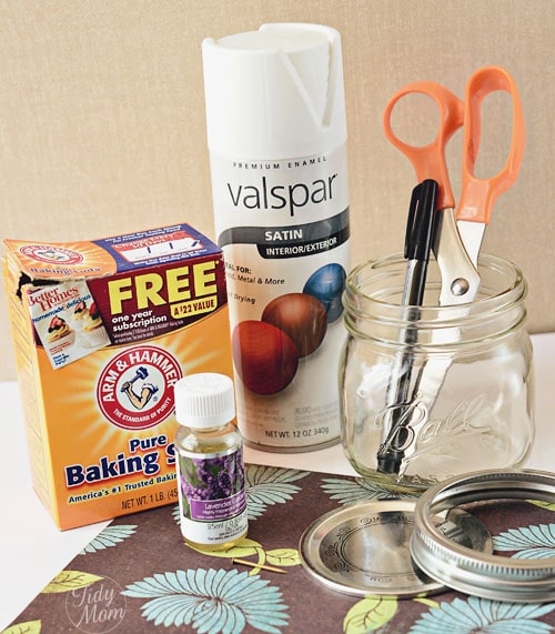 supplies for Baking Soda Air Freshener at TidyMom.net