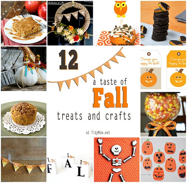 12 Fall treats and crafts at TidyMom.net