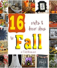 16 craft and decor ideas for Fall and Halloween at TidyMom.net
