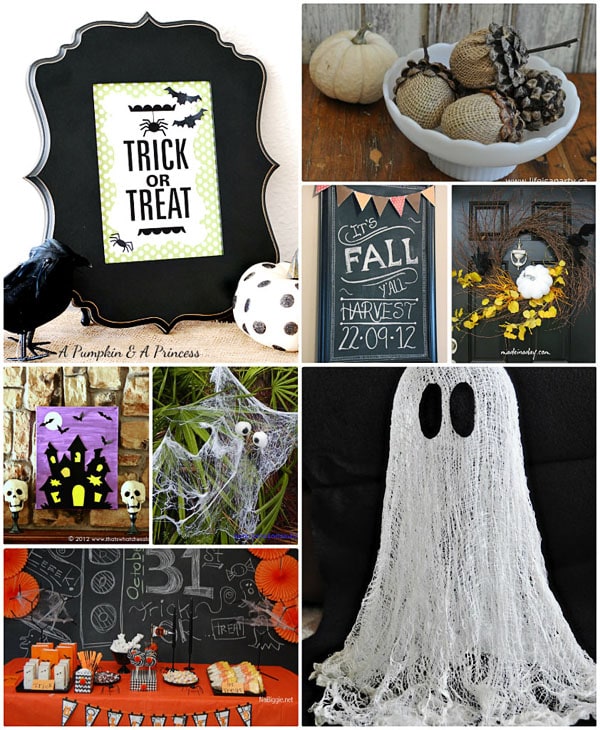 craft and decor ideas for Fall and Halloween at TidyMom.net