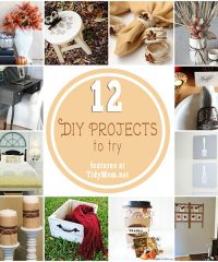 12 Creative DIY Projects to try at TidyMom.net