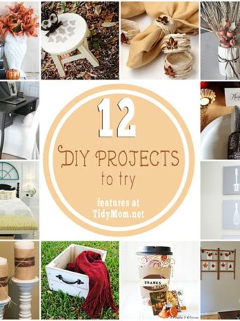 12 Creative DIY Projects to try at TidyMom.net