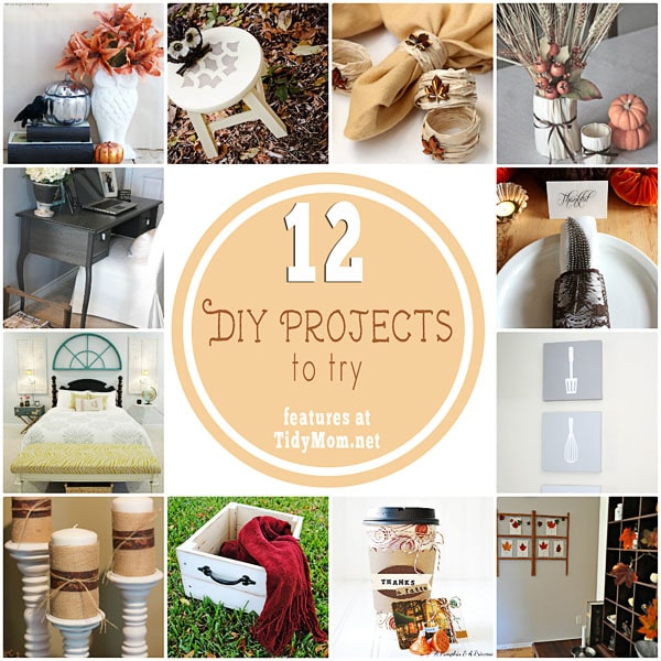 12 Creative DIY Projects to try at TidyMom.net