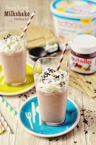 Banana Nutella Milkshake recipe at TidyMom.net