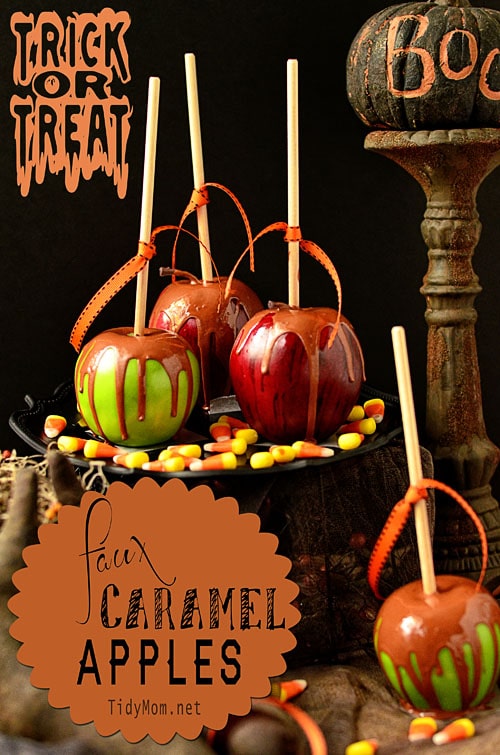 Faux Caramel Apple Tutorial at TidyMom.net