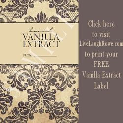 Free Printable Vanilla Extract Label from LiveLaughRowe.com