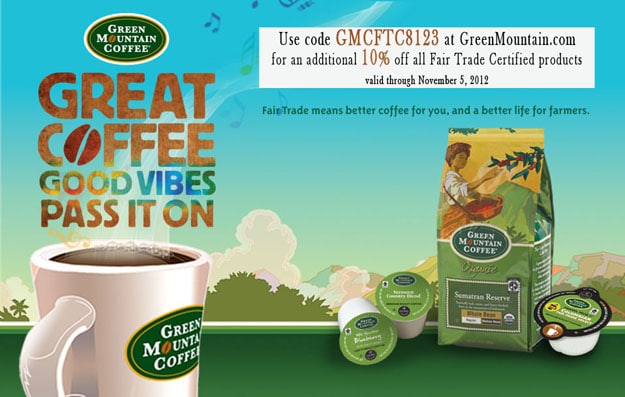 Save on Green Mountain Coffee Fair Trade Coffee