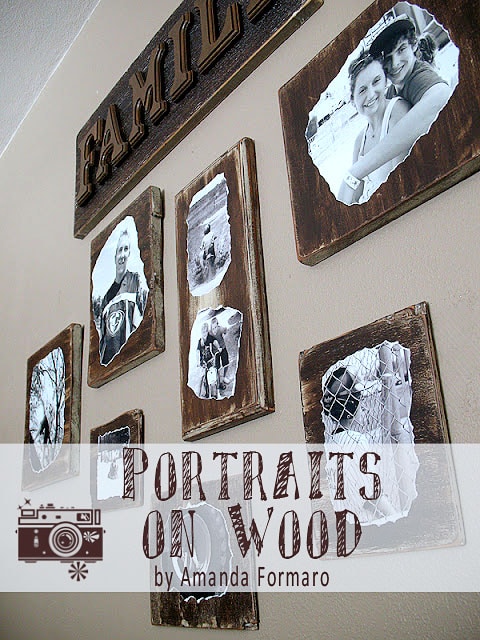 Portraits on Wood by Amanda Formaro