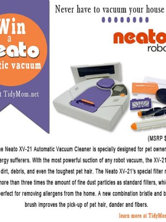 Win a Neato Robotic Vacuum at TidyMom.net