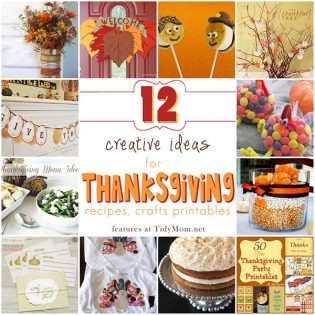 12 Creative Ideas for Thanksgiving at TidyMom.net