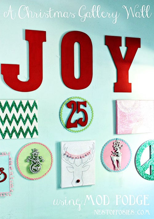 Make a #Christmas Gallery Wall at TidyMom.net with Kellie Tate