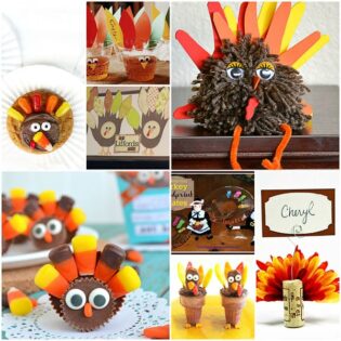 Thanksgiving Turkeys Crafts and Pies