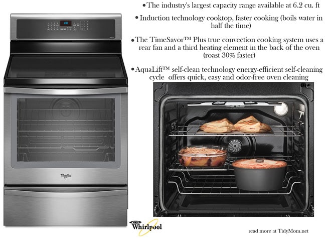 Whirlpool Induction Range with Convection Cooking at TidyMom.net