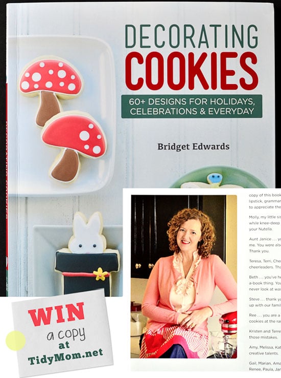 Win a copy of Decorating Cookies by Bridget Edwards at TidyMom.net