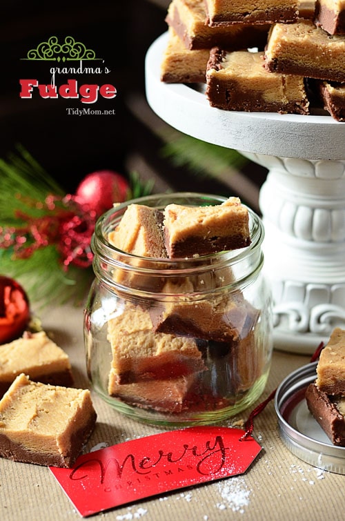 Chocolate Peanut Butter Fudge Recipe at TidyMom.net