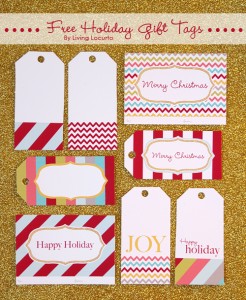 Free Christmas Tags to print from LivingLocurto.com