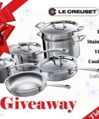 LeCreuset Cookware (value $650) Giveaway at TidyMom.net