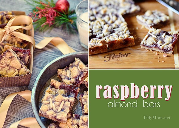 Raspberry Almond Bar recipe at Tidymom.net