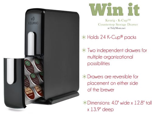 Win Keurig K-Cup Storage Drawer at TidyMom.net