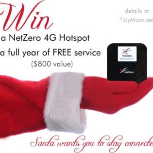 Win a NetZero Hotspot + a FREE year of Service at TidyMom.net