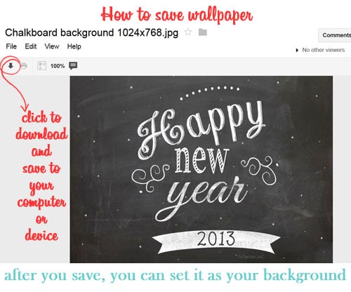 how to save wallpaper background at TidyMom.net