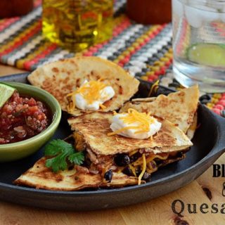 Black Bean and Cheese Quesadillas recipe at TidyMom.net