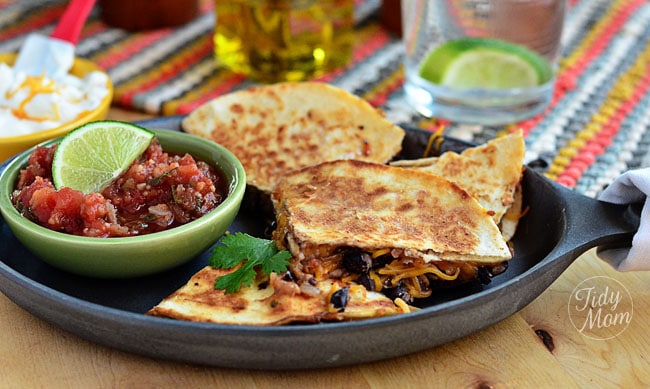 Black Bean and Cheese Quesadillas