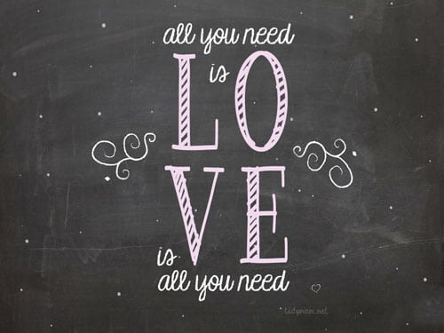 LOVE Chalkboard Background  for computer, iPhone and iPad at TidyMom.net