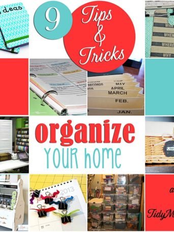 Tips to Organize your Home at TidyMom.net