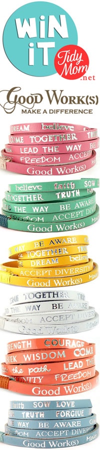 Win a Good Works Bracelet at TidyMom.net