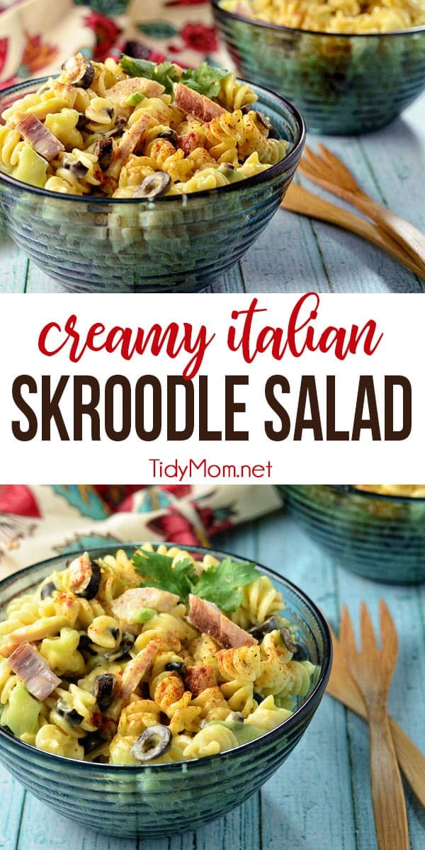 Creamy Italian Skroodle Pasta Salad