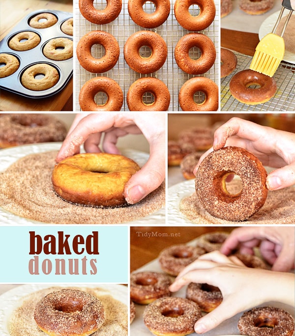 Homemade Baked Donuts at TidyMom