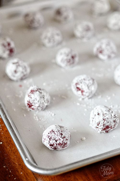 Red Velvet Gooey Butter Cookies