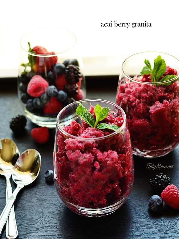 acai berry granita