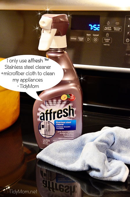 affresh stainless steel cleaner atTidyMom.net