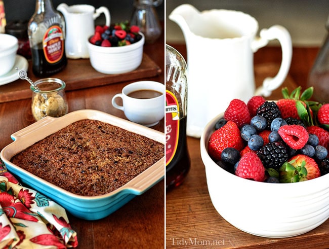 Creme Brulee Baked Oatmeal #recipe at TidyMom.net