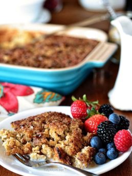 Creme Brulee Baked Oatmeal recipe at TidyMom