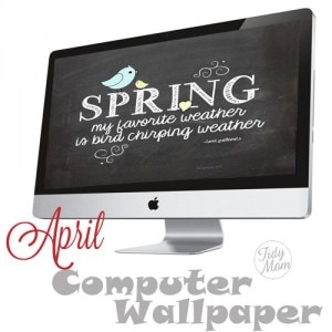 FREE April Background Wallpaper at TidyMom.net