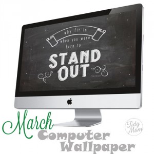 FREE March Background Wallpaper at TidyMom.net