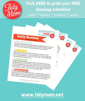 Print Free TidyMom Cleaning Schedules