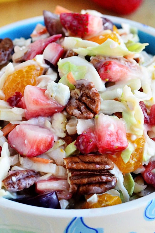 fruit and nut coleslaw
