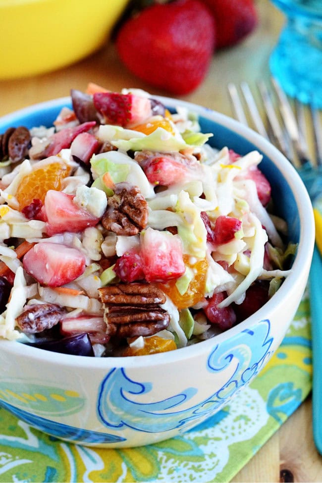 fruit and nuts coleslaw