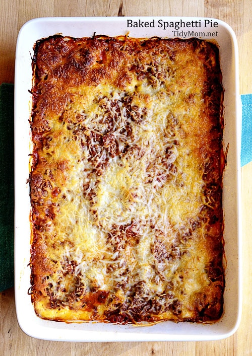 Baked Spaghetti Pie with Fix-It and Freeze-It Tips