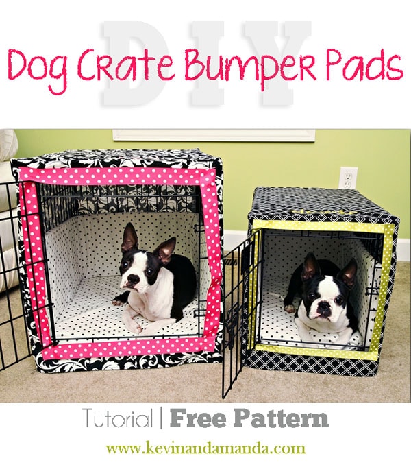 DIY Dog Crate Bumper Pads