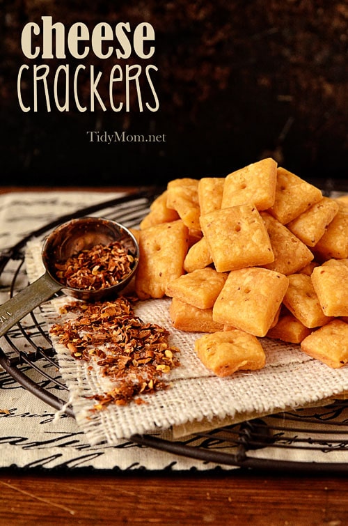 Homemade Cheese Crackers TidyMom